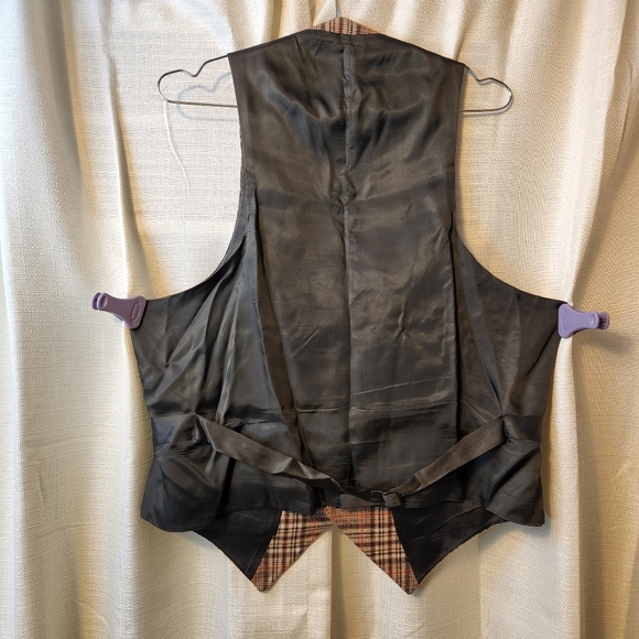 🍂 Vtg 50s Plaid Suit Set | Jacket & Vest | Academia 💼 - Picture 6 of 13